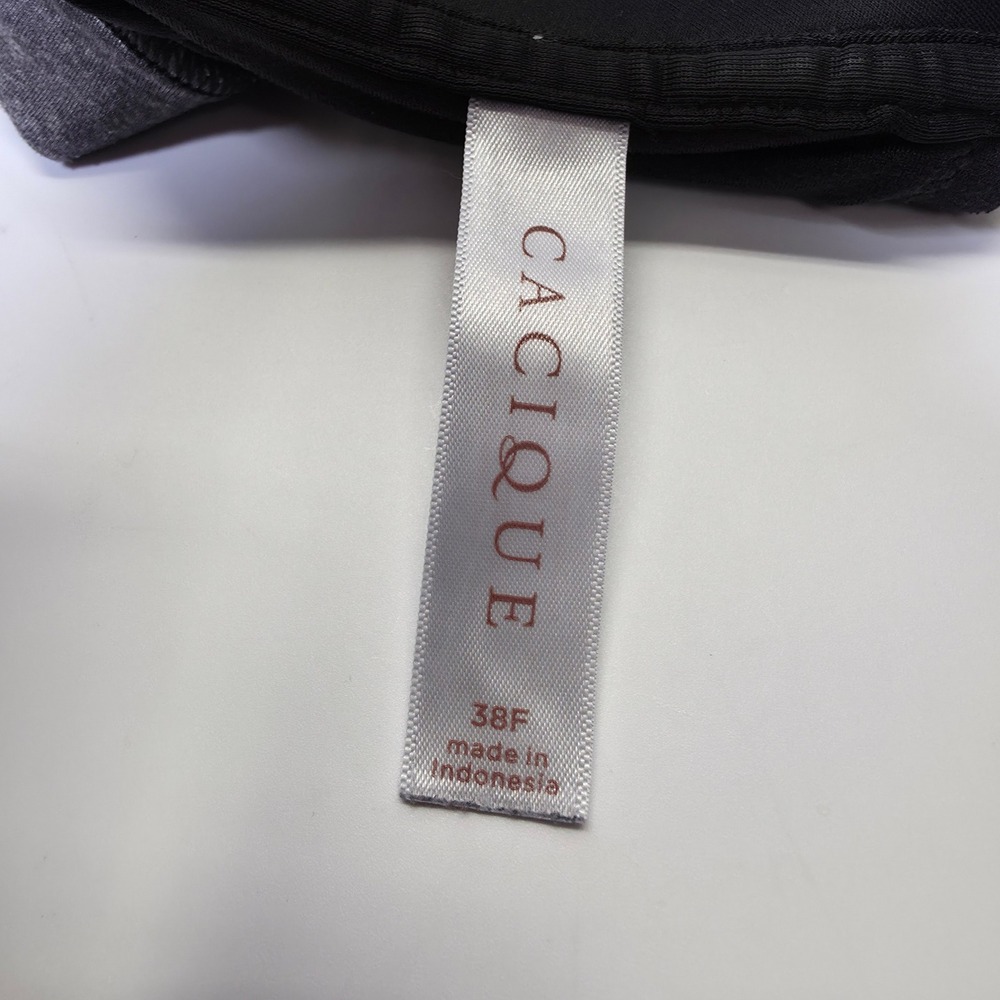 Cacique Modern Lightly Lined Lounge Bra 38F/40F Lot of 2 Gray Padded Discontinue - Picture 3 of 16
